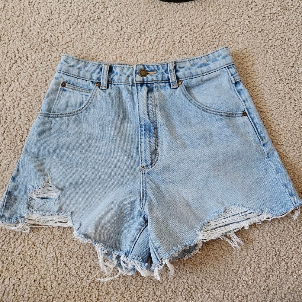 Rolla's Mirage Denim Shorts High Rise Loose Fit 26